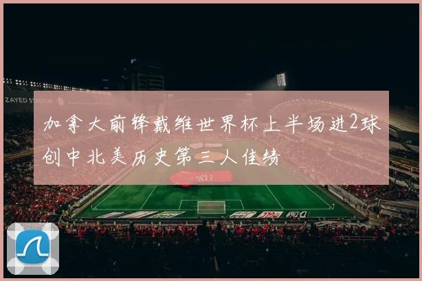 加拿大前锋戴维世界杯上半场进2球创中北美历史第三人佳绩